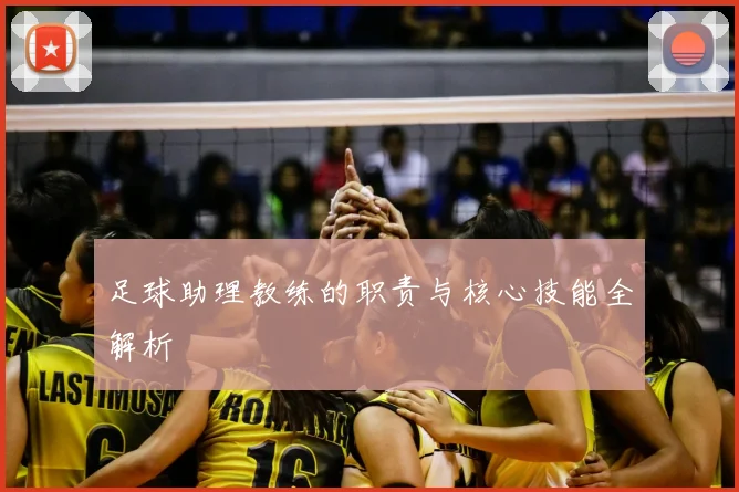 足球助理教练的职责与核心技能全解析
